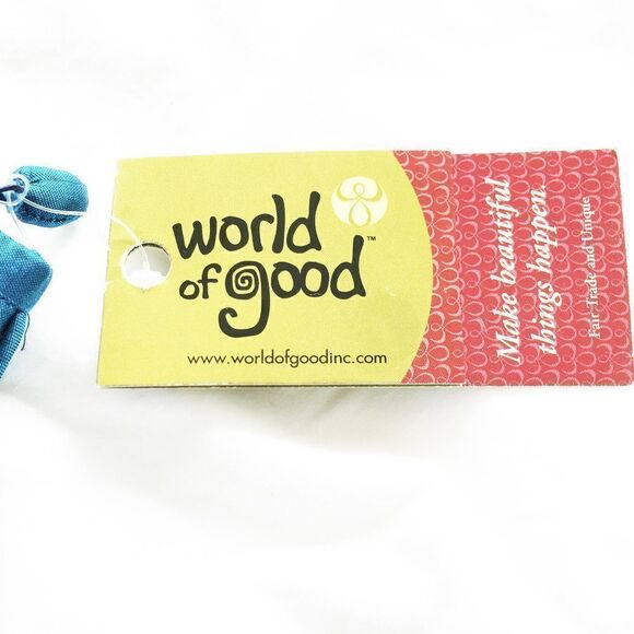 Turquoise Blue silk embroidered Clutch Bag Set NWT - Picture 3 of 7